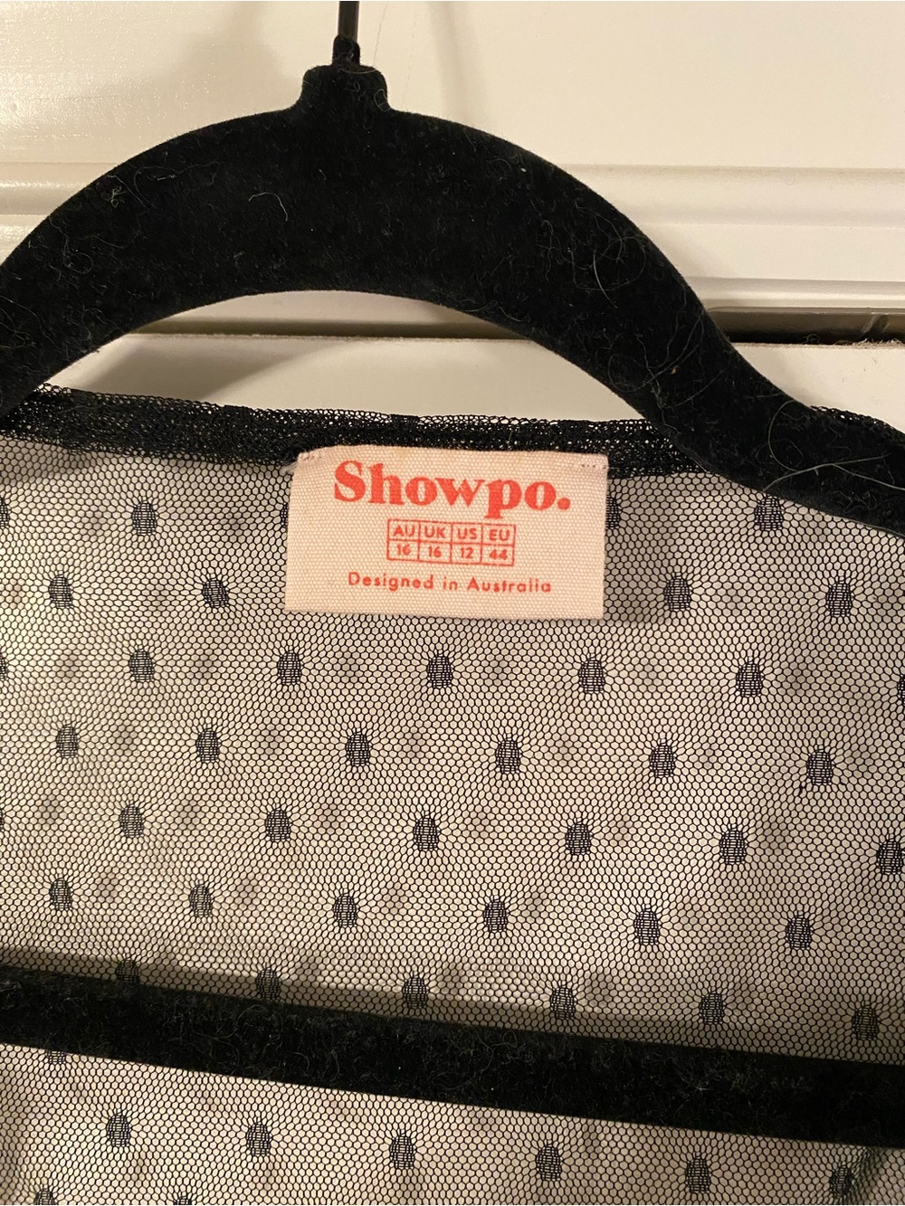 Showpo Black Sheer Polka Dot Maxi Duster - Picture 3 of 3